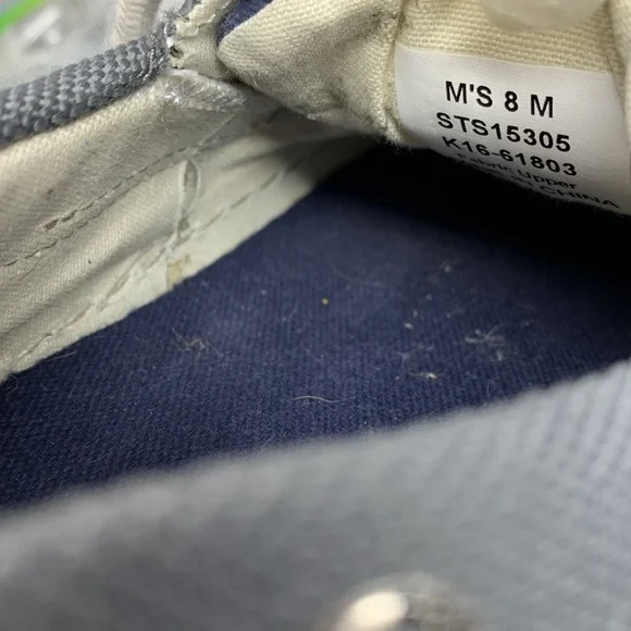 Sperry Men's Classic 2-Eye Canvas Boat Shoe with Comfort Memory Foam size 8 - Picture 8 of 9